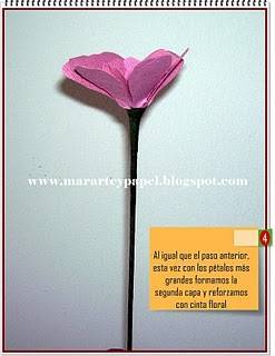Flores con papel
