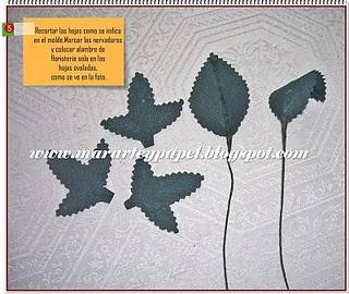 Flores con papel