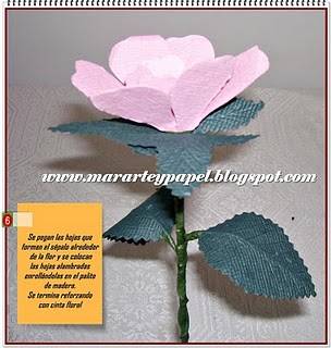 Flores con papel
