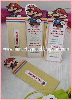 Tarjetas Mario Bros