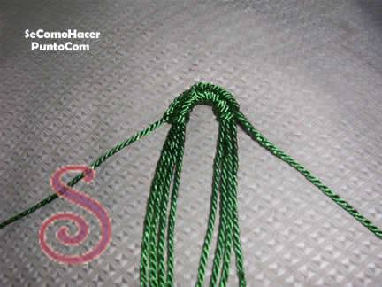 Arbol de navidad en macramé