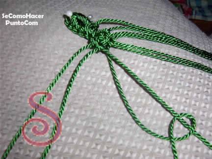 Arbol de navidad en macramé